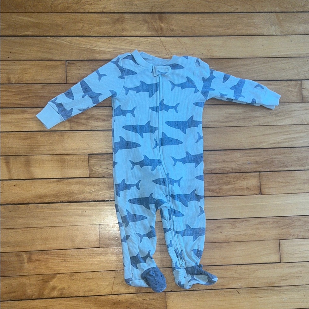 Carter's Blue Shark Print One Piece